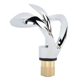 Waterfall Bathroom Faucet Single Handle Hot Cold Bathroom Sink Faucet Vanity Faucet Snake Head Shape V1294-YM0901-3112240011613