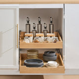 VEVOR 2Tier Pull Out Cabinet Organizer Soft Close Slideout Wood Drawer 17"W x 21"D V952-LCSCTJMS2C204G5H5V0