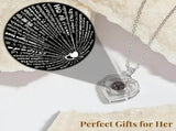 A Hundred Languages Heart-Shaped Projection Necklace Set, rose gold-plated with zirconia inlay, V1232-XXMGXLPG001