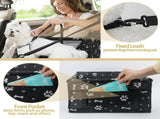 Dog Car Seat, Foldable Dog Car Booster Seat Waterproof Breathable Oxford Travel Bag for Small to V1366-AZ2-W-02293