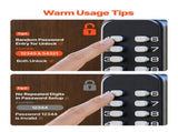 Mechanical Keyless Entry Door Lock, 2.0 Code Upgrade, 4-7 Digits Code, Single-Sided Push Button V952-JXMMSYSQXQRSNIU67001V0