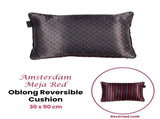 KAAT Amsterdam Meja Red Reversible Oblong Filled Cushion 30cm x 50cm V442-HIN-CUSHION-MEJA-RED-RE