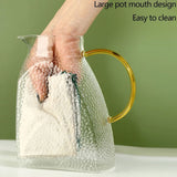 Glass Water Ktle 1800ml - Borosilicate Glass Pitcher for Hot Tea, Cold Water, Iced Drinks & V1369-AZ3-W-11155