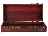 Antique Suitcase Portable Wooden Storage Chest Collection Ornaments Photography Props V1294-YM0714-3115210131311