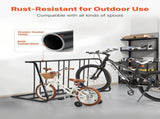 Bike Rack, Fits Tire Width 3 Inch/76.2 mm, Carbon Steel Double-Sided Grid Bike Rack Stand, V952-JYZXCTFJHSHJKX23S001V0