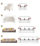 Stretch Jacquard Sofa Cover for 1 Seater 90-140cm Sofa Protector V1263-JX-3558