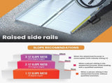 EQUIPMED 182cm Portable Folding Aluminium Access Ramp, 272kg Rated, for Wheelchair, Mobility V219-HELRMPEQ18SA