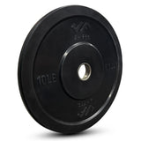 JFIT Black Olympic Bumper Plate 10LB 25LB 35LB 45LB 45LB/20KG V1409-SKU-10044
