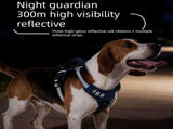 L size Coffee No Pull Dog Harness and Leash Set - Reflective Oxford Fabric Puppy Vest with Control V888-ELOSUNG56318-2