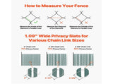 Bottom Locking Privacy Slats, Double-Wall Vertical Bottom-Locking Slats for Chain-Link Fence, V952-SBYSBTSBPE4F2D64PV0