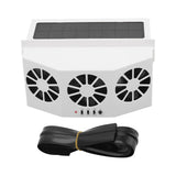 Solar Powered Car Cooler Large Wide Angle 3 Fans Deodorant Energy Saving Car Exhaust Ventilation Fan V1294-YM0716-3114220061411