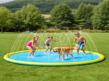Pawz Splash Pad Kids Pet Sprinkler Water Play Mat 240cm PT1342-AU