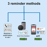 elderly emergency button, SOS medical alarm, wireless emergency system, remote notification, V1102-144-13252-WHT-1PCS