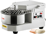 Commercial Dough Food Mixer, 8L Large Capacity Stainless Steel Mixer with Bowel, Hook, Shield, Reset V952-DGBMD8-8L220VQPKVV3