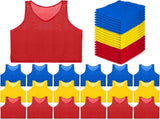 18 Pack Pinnies for Adults, Quick Dry Basketball Practice Jersey, Breathable Mesh Scrimmage Vest V1259-DP01-A-1024