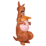 Kangaroo Cartoon Costumes Air Model Inflatable Costume Funny Dress Up Props Halloween Party Clothes V1263-JX-7927