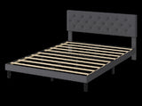 Levede Bed Frame Upholstered Platform Mattress Base Double BF1080-D-AU