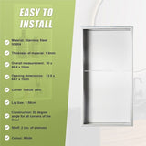 641 x 336 x 101mm Shower Niche Double Shelf Organizer No Tile Needed in White V63-900761