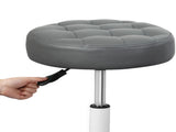 Levede 2x Rolling Bar Stool Swivel Salon SPA Chair Grey BR1065-GYX2