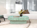 AMELIA OVAL MOTHER OF PEARL COFFEE TABLE V742-VC5