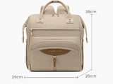 Stylish Mom Backpack with Insulated Bottle Pocket Multi-Compartment Diaper Bag, Anti-Theft Phone V1107-CS-MMQBBL