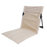 Portable Folding Beach Chair - Reclining Outdoor Seat 68x39.5x40.5cm with Carry Bag in white V888-ELOSUNG25185