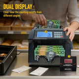 Automatic Money Counter Machine For Australian Banknotes With UV/MG/IR Counterfeit Detection, V1181-OF008-2020