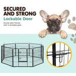 i.Pet 32" 8 Panel Dog Playpen Pet Exercise Cage Enclosure Fence Play Pen PET-DOGPLAYPEN-H80