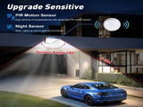 6 Pack Black Solar Motion Sensor Lights Outdoor Security Lamp 2000LM IP65 LSB-59205