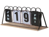 Vintage Style Table Top Calendar 28x9cm V637-56016CAL