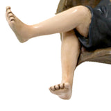 Swing Statue Tree Hanging Ornament Sleeping Boy Look Swinging Figurine Sculpture Decor for Outdoor V1294-YM0901-3111240162011