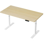 Artiss Standing Desk Motorised Electric Dual Motor 140CM White Oak HASD-B-M10-WHDF-NTDB-140