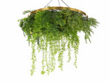 Imitation Gold Artificial Hanging Green Wall Disc 80cm UV Resistant Foliage V637-DP1191772