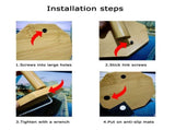 5 Wooden ,Wooden for Hot Dishes,Pinwheels Shape Trivet Set,1 Stand,Trivets for Hot Dishes,Natural V1366-AZ2-W-24227