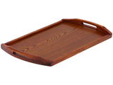 45x27x4.5cm Rectangular Wooden Tray Portable Tea Dessert Fruit Tray with Handle for Home Hotel V1294-YM0901-3118210228411