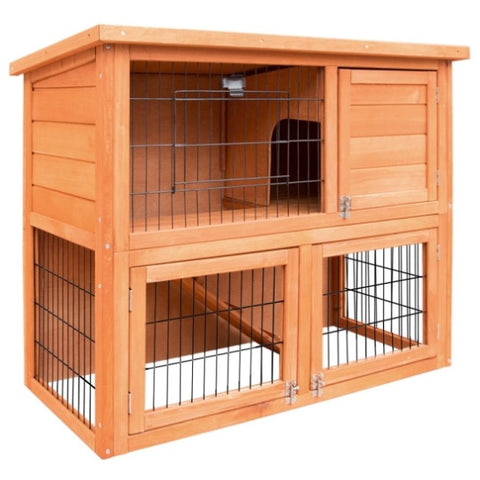 i.Pet Chicken Coop Rabbit Hutch 88cm x 40cm x 76cm Large Chicken Coop House Run Wooden Cage Outdoor PET-GT-WOOD-R8078