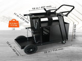 Welding Cart, 2-Tier 4 Drawers Welder Cart with 265 LBS Weight Capacity, Swivel Wheels, Tank Storage V952-ECSTHJTC265LBXFETV0