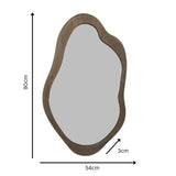 Mid-Century Asymmetric Wall Mirror 54x90cm V637-18914MIR