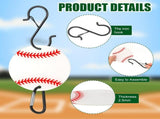 6 Pcs Baseball Bag Hook for Fence, Metal Fence Hook Bag Clip with Acrylic Baseball Board for Sports V1237-ZY00B0DPMSZD8Y