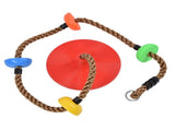 Disc Swing Seat Climbing Rope Colorful High Strength for Kids Children Indoors Outdoors V1294-YM0714-3116210074311