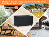 Waterproof Outdoor Prep Movable Dining Cart Pizza Oven Patio Grill Table Cover 104*61*81Cm Smile V1189-LWWAL-20260327-04459