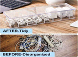 4 Pcs Cable Organizer Box with Wire Ties, Plastic Cord Storage Box with Lid, Electronics Organizer V1258-DP02-C-3164