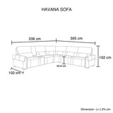 Havana 6 Seater Genuine Leather Recliner Sofa Power Slide Chaise Zero Gravity Mechanism V43-SOF-HVNA