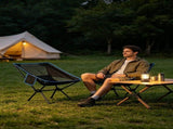 Portable Folding Camping Chair with Carry Bag, Breathable Mesh Outdoor Seat for Hiking, Beach Trips, V1189-LC-AMZ-00057