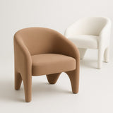 Interior Ave - Nova Sculptural Accent Chair Velvet Chocolate V355-IA-AC-NC