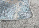 100% Cotton Blue Silver Damask Bloom Coverlet Bedspread Set V745-MMPAC060966Q13U