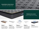 Bed Mattress Giselle 34cm King Single MATTRESS-B-LT34-KS