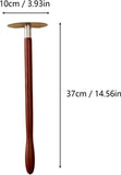 Brass Gua Sha Scraper, Ergonomic Massage Tool for Back Neck and Face, Portable for Home Travel and V1237-ZY-917-082