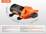 Diaphragm Pump 1.8GPM 6.81 L/min 3-Chamber Water Pump Pressure Switch V952-12VYYSB3Q18GVU9M9V9