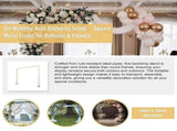 3m Wedding Arch Backdrop Stand Square Metal Frame for Balloons & Flowers V63-954041